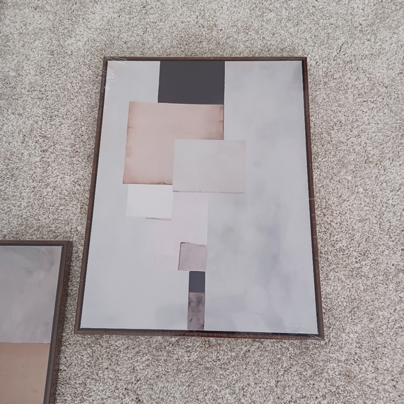 New 3 Piece Framed Canvas Artwork - Picture 3 of 9